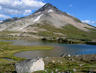 peak over Leckie Lakes